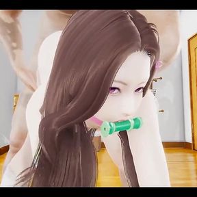 Demon Slayer Hentai - Nezuko Fucked by Big Men - Asian Japanese Anime Manga Porn