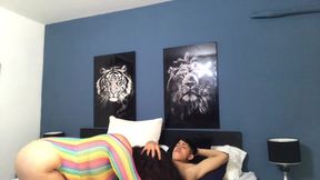 Hot blonde gives amateur boyfriend a horny bj