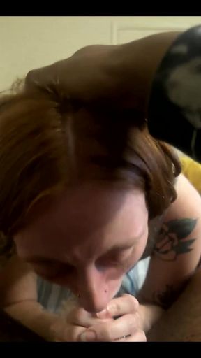 Deepthroating Him Sloppy Head Lots of Bubbles