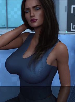 Stranded in Space - Indian MILF with Big Tits Moans While Getting a Massage