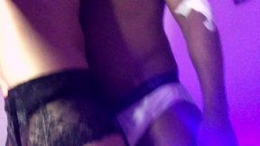 relieving the horny of a bbc who got angry for hurting his arm and needed cum