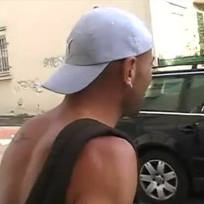 Fucked in exhib outdoor cruising wood