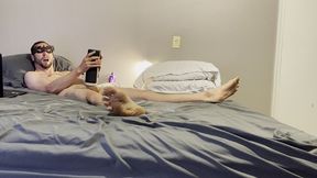 stamina training with stroking, vibrating, sucking toy to cumshot