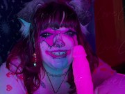 Cute Clown PuppyGirl Swallows Cock - Blair Barks