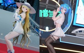 Multiplayer Masterpieces [mmd] Big Duck, Glory, Miku - Thumbs up, Dance Party, Orgy, Sexy Uniforms, Striptease, Korean Dance