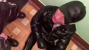 outdoor leather piss