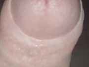 Foreskin play close up zoom