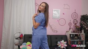 Sexy Curvy Doctor Teal Conrad Gives Jerk Off Instructions