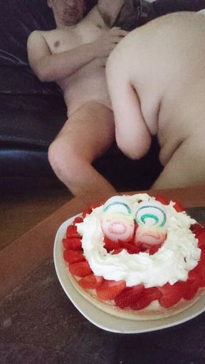 Birthday of a very slutty granny 62 years old