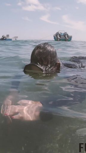 Caribbean Sea Receives Goddess Breathplay Mask Diving Glass