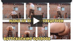 MAMA AT THE CONSTRUCTION