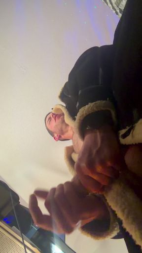 Camera Is Looking up at Me as I Jerk off Bust