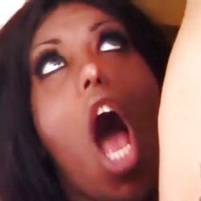 Chocolate tranny with a huge cock wants to fuck tight ass this stud