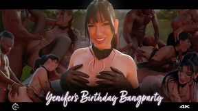 horniest gangbang! yenifer ́s birthday gangparty!