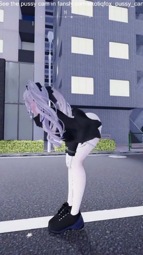 Epic moment from &quot;Cute Gamer Girl Hentai Gamer Japanese Game Secret Flasher Manaka&quot;