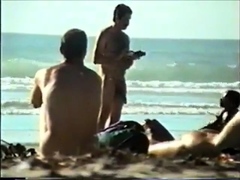 Str8 big dick on beach