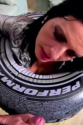 Inflatable Wrestler Strap on Fantasy. Riding, Doggy, Double Cum and Inflatable Popping