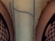diaper sissy pees In her wet diaper