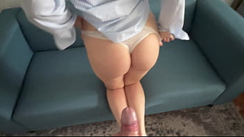 A neighbor with a BIG BOOTY swallows my cock with her pussy and throat. FULL VIDEO