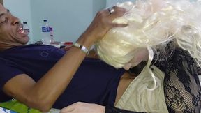 big dick gran polla negra gruesa y grande me lo metio en el culo y me lo dejo abierto, interracial, sexo gay, crossdresser, mariquita, sissy para su macho