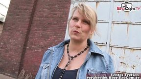 Neighboring German housewife tries out for a sexual role