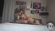 Bunny smokes and gets her pussy played with