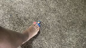 Foot Domination - teenie is Punished by Giantess Giant Sole for Delivering Giantess Package Late, femdom, giantess, shrinking fetish  1080