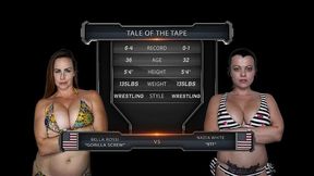 bella rossi vs nadia white female wrestling