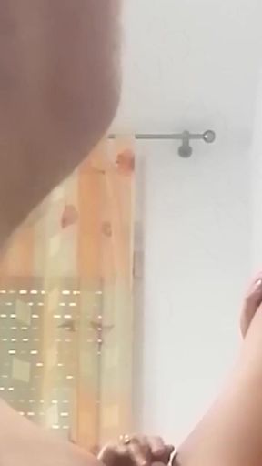 My Muslim girlfriend is already waiting in front of the camera in a mini denim skirt, ready to finally be fucked.   Clip 1