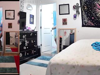 Oblivious woman undressing and more