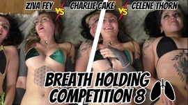 Ziva Fey - Breath Holding Competition 8 - Celene Thorn And Charlie Cake