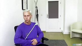 Super Blonde Twink Sucks A Dick During His Job Interview