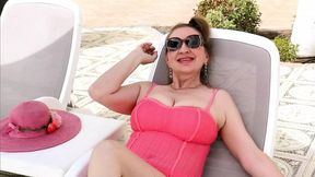 Maria sizzles as Cougar Granny flaunts her senior seduction game in racy resort romp