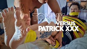 Patrick Xxx Versus Tonny Tape! (720p) Gay Bondage - Gay Domination - Wrestling - Tape Bondage - Gut Punching - Kicking - Gay Wrestler - BDSM