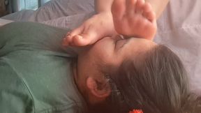 human footrest
