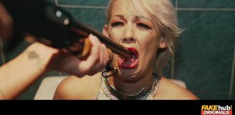 Blonde British Siren Unleashes Wild Passion in Strip Scene