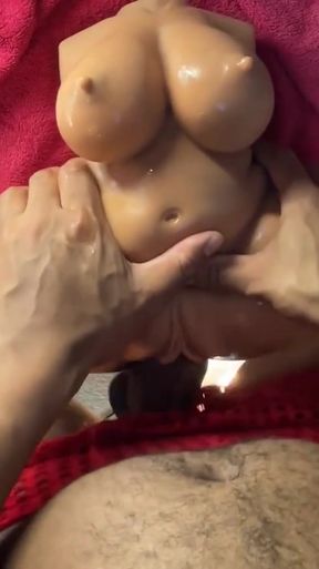 Must-share moment from &quot;Hands Gripping Sex Toy While Fucking Sex Doll To Moaning Cumshot&quot;