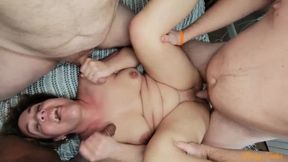 Lovely sexwife gangbang horny porn clip