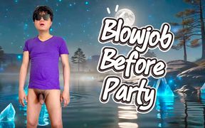 Blowing a Straight Friend Before Partying in the Club