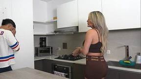 Stepmother takes the wrong pill and ends up giving him a sexual enhancer  `Let me help you get it down `