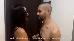 Latina MILF bounces on and sucks while hubby's away