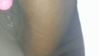 Ebony babe has (INTENSE CLIT ORGASM)