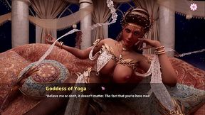 Uncensored Gameplay - Having Sweaty Sex with the Goddess of Yoga!