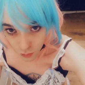 Horny Blue Haired Bunny Girl