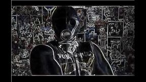 Latex,gasmask,collar and spikes fetish.11DeadFace