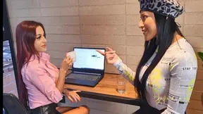 Horny teacher squirts in Mariana Martix′s mouth