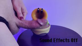 Hot Glue Covering Toy Figure in Cum