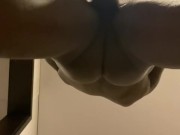 BBC Hard Cum with nice ass!! (BOTTOM VIEW)