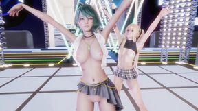 [mmd] Sunlight Marie Rose Tamaki Sexy Striptease Doa Hentai Uncensored 4K 60fps