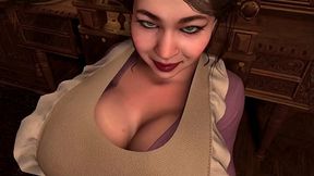 Fucking a Hot Asian MILF Maid in the ass after she blows him off | 3D Porn